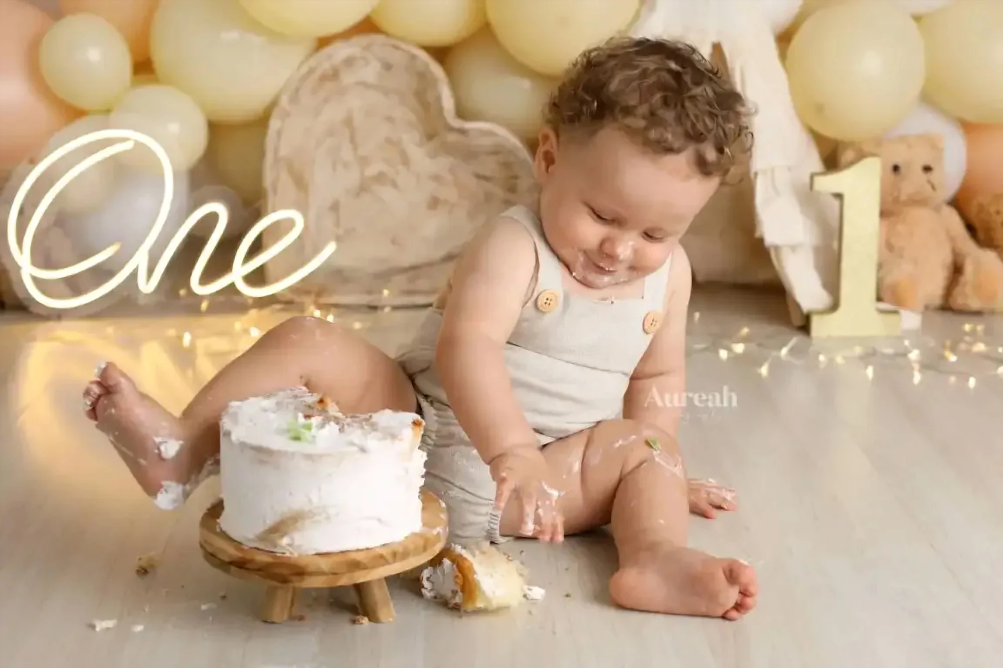 Cake smash photography Orlando - Aureah Photography