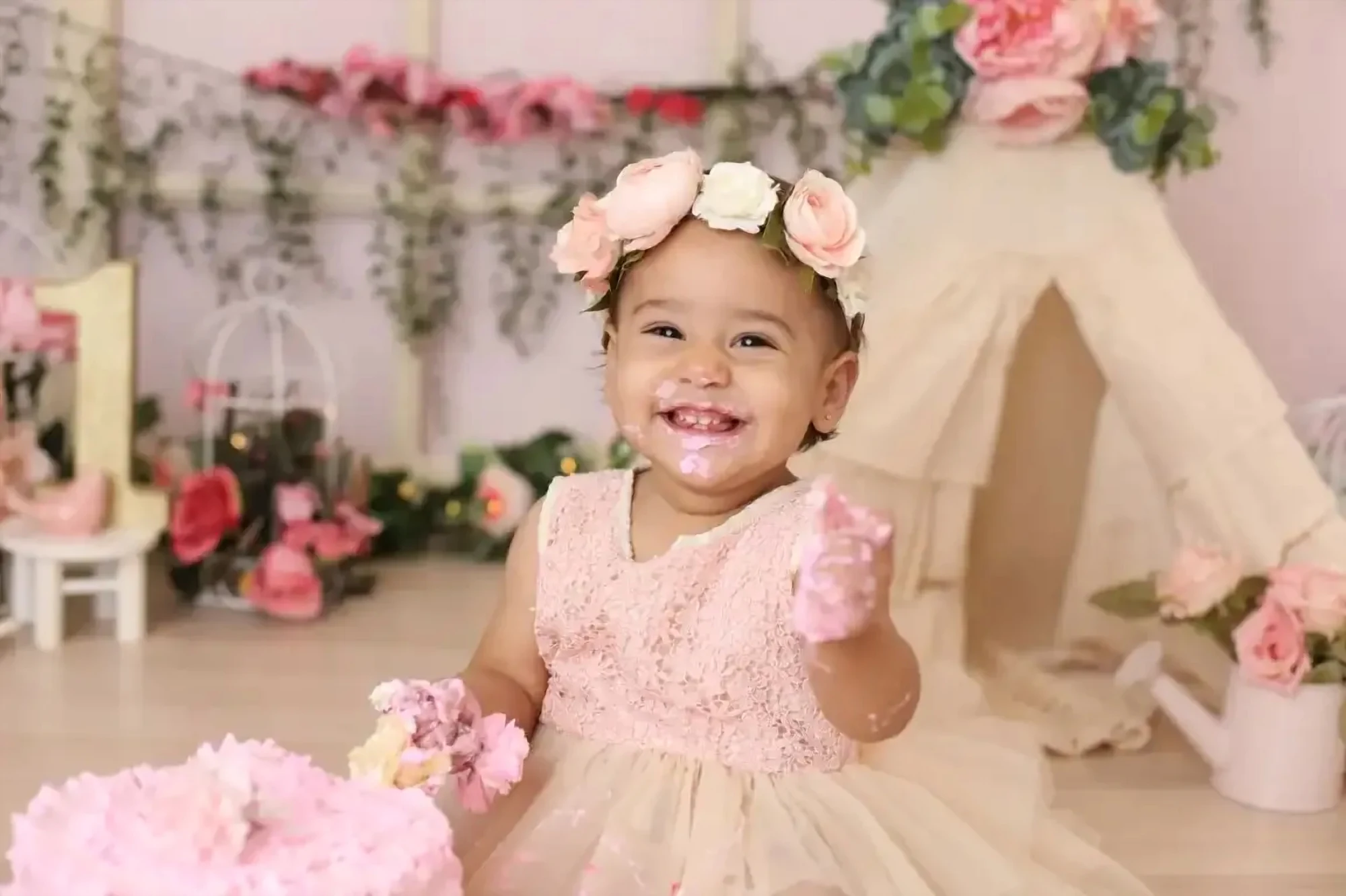 Cake smash photography Orlando - Aureah Photography