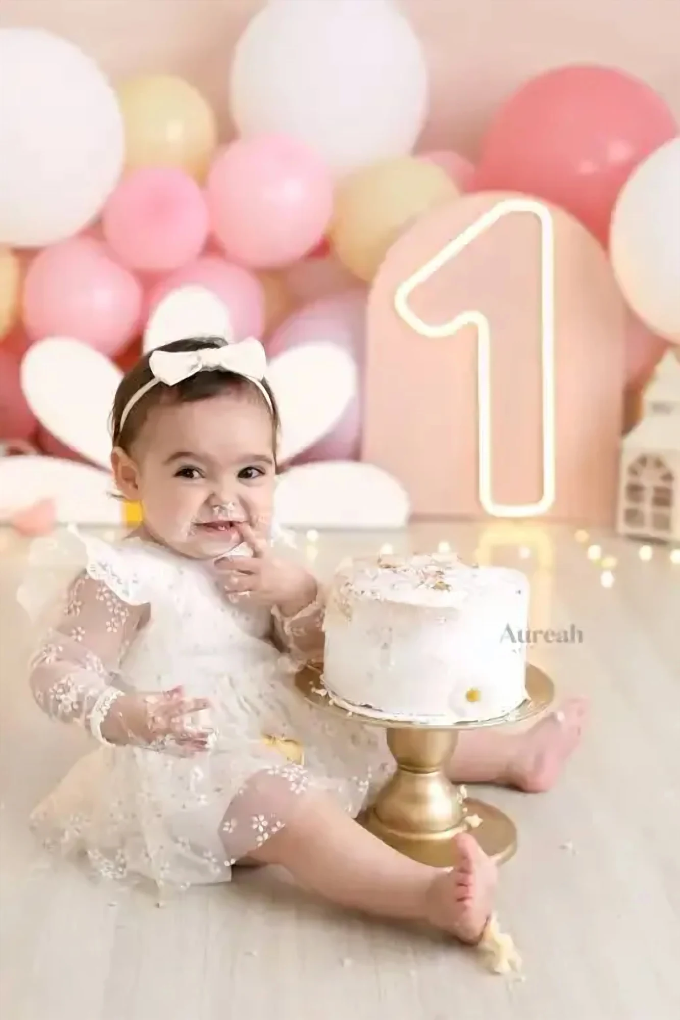Cake smash photography Orlando - Aureah Photography