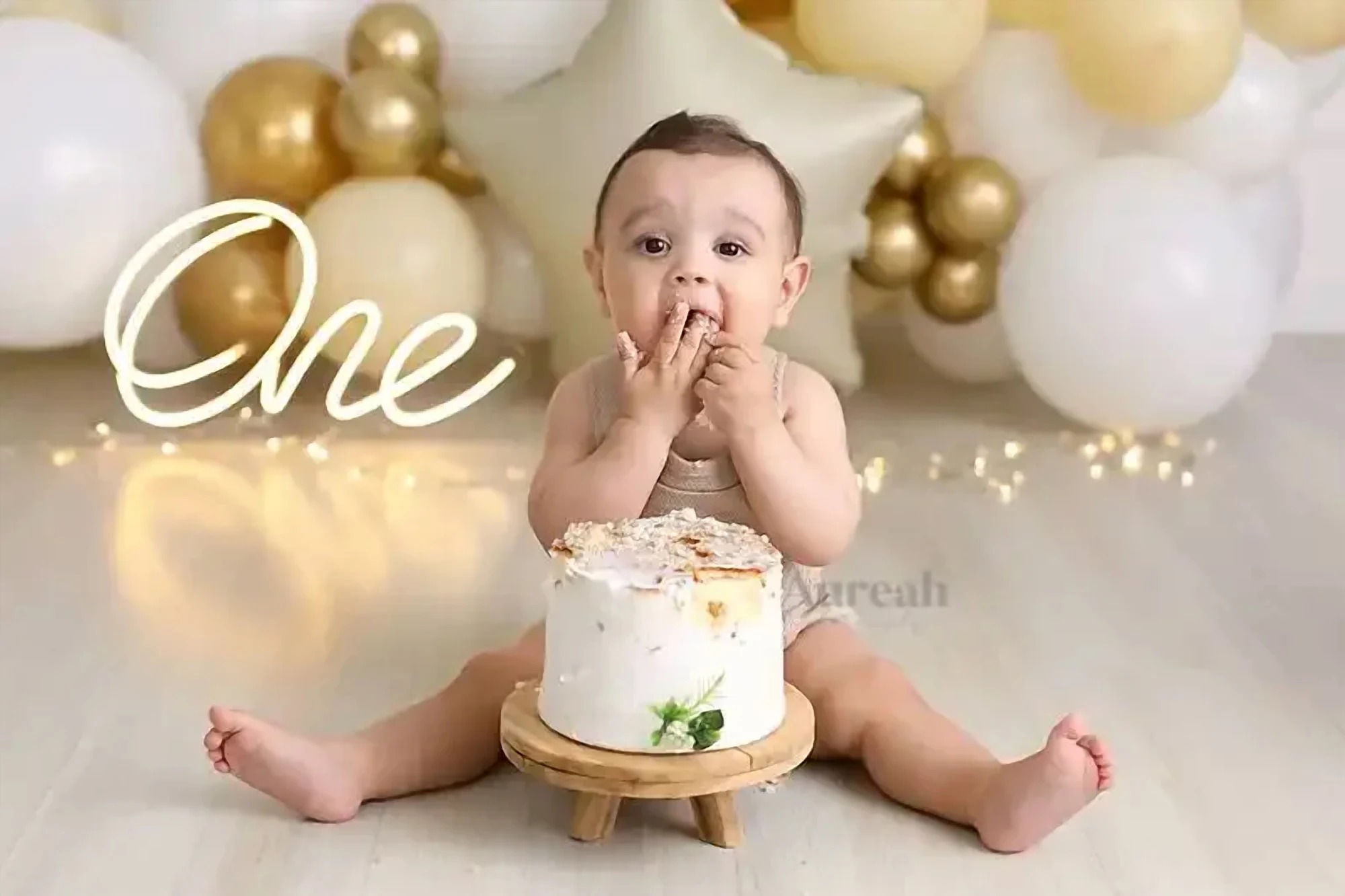 Cake smash photography Orlando - Aureah Photography