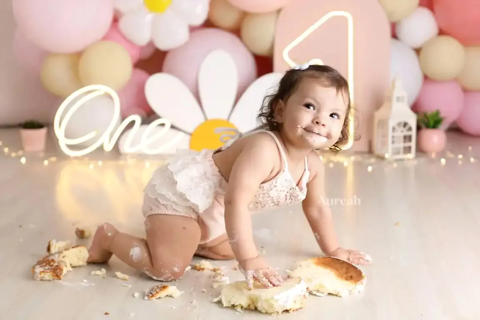 Cake smash photography Orlando - Aureah Photography