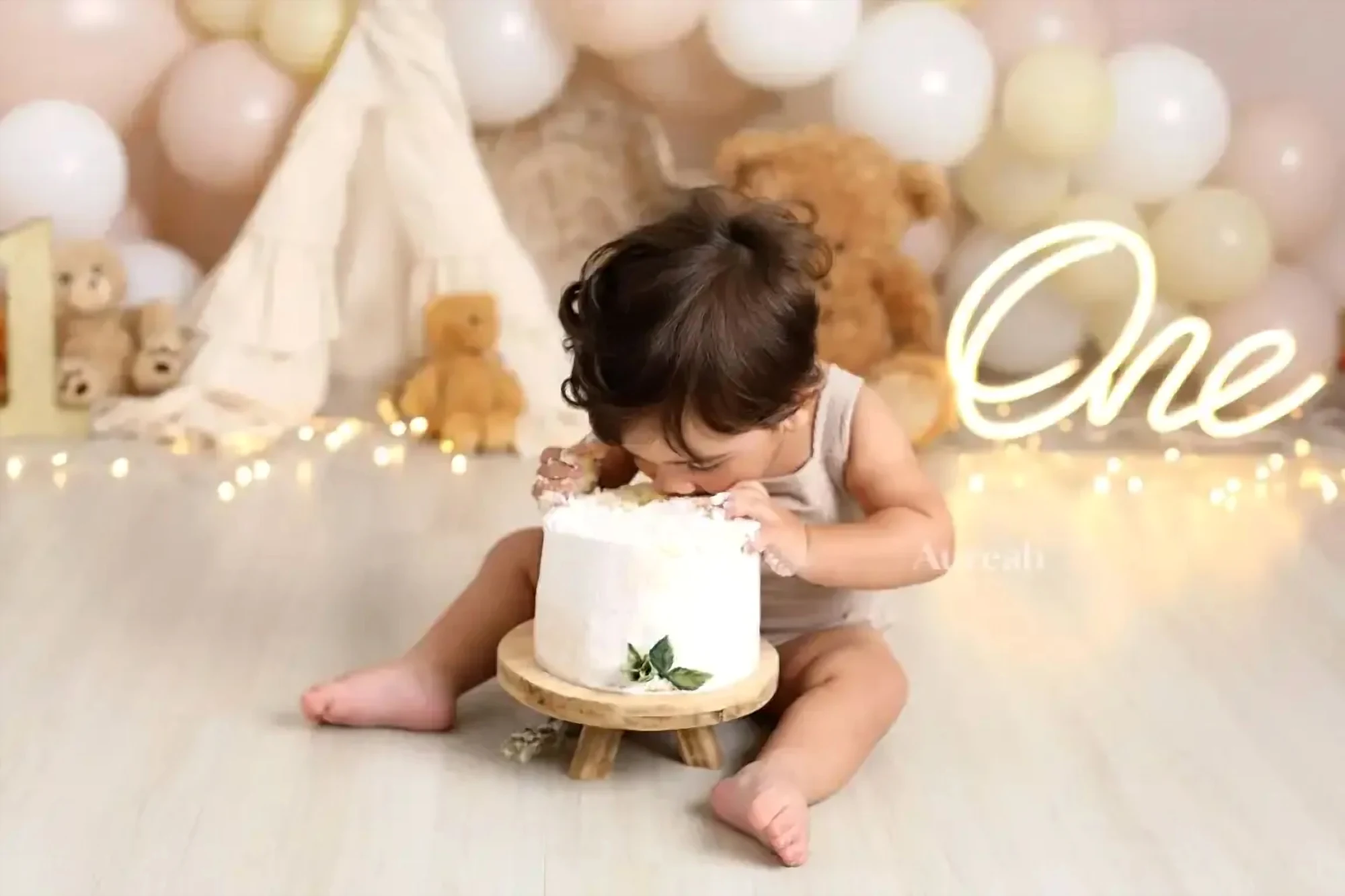 Cake smash photography Orlando - Aureah Photography